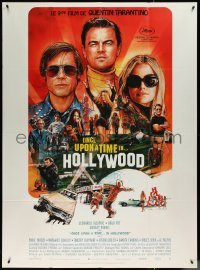 6f0048 ONCE UPON A TIME IN HOLLYWOOD French 1p 2019 Pitt, DiCaprio and Robbie by Chorney, Tarantino!