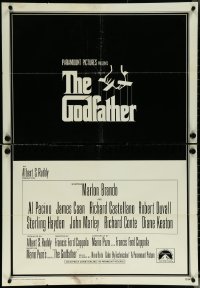 6f0942 GODFATHER int'l 1sh 1972 Brando, Francis Ford Coppola crime classic, S. Neil Fujita art!