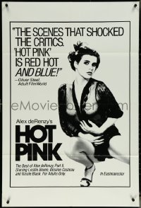 6f0977 HOT PINK 1sh 1983 Alex deRenzy directed, super-sexy Leslie Bovee!