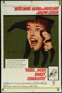 6f0983 HUSH...HUSH, SWEET CHARLOTTE 1sh 1965 Bette Davis, Olivia de Havilland, Robert Aldrich!