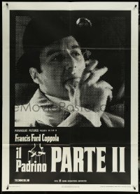 6f0137 GODFATHER PART II Italian 1p 1975 great different image of Al Pacino, Francis Ford Coppola!