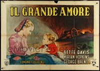 6f0243 OLD MAID Italian 1p 1949 completely different art of Bette Davis & child, ultra rare!