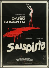 6f0158 SUSPIRIA Italian 1p 1977 Argento, ultra rare bloody decapitated woman art and white title!