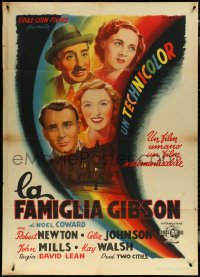 6f0254 THIS HAPPY BREED Italian 1p 1946 David Lean, Newton & cast by Anselmo Ballester, ultra rare!