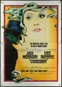6f0174 CHINATOWN Italian 2p 1974 art of Jack Nicholson & Faye Dunaway by Pearsall, Roman Polanski