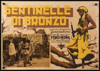 6f0111 SENTINELS OF BRONZE Italian LC 1937 Italians defend against Africans, like Zulu, ultra rare!