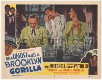 6f0435 BELA LUGOSI MEETS A BROOKLYN GORILLA LC #6 1952 Bela Lugosi, Sammy Petrillo & Charlita in lab