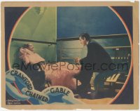 6f0443 CHAINED LC 1934 great image of Clark Gable & elegant Joan Crawford on cruise ship at night!