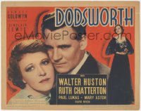 6f0406 DODSWORTH TC 1936 Walter Huston, Chatterton & Astor in love triangle, William Wyler, rare!