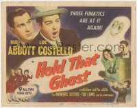 6f0412 HOLD THAT GHOST TC R1948 Bud Abbott & Lou Costello, Andrews Sisters, cool art, ultra rare!