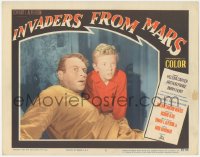 6f0474 INVADERS FROM MARS LC #5 1953 best close up of scared Leif Erickson & Jimmy Hunt, Menzies!