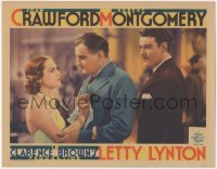 6f0481 LETTY LYNTON LC 1932 Nils Asther glares at Joan Crawford with another man, ultra rare!
