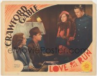 6f0484 LOVE ON THE RUN LC 1936 Reginald Owen & Mona Barrie tell Crawford & Tone they both lose!