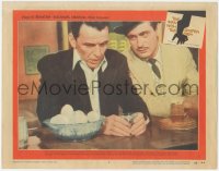 6f0485 MAN WITH THE GOLDEN ARM LC #4 1956 Darren McGavin trying to sell to Frank Sinatra at the bar!