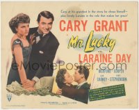 6f0421 MR. LUCKY TC 1943 great images of Cary Grant with bunch of money & pretty Laraine Day!