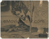 6f0491 ONE AM LC R1932 great close up of drunken Charlie Chaplin hiding under bed, ultra rare!