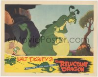 6f0498 RELUCTANT DRAGON LC 1941 Walt Disney animation documentary, art of dragon scared of child!