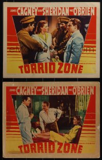 6f0726 TORRID ZONE 2 LCs 1940 great images of James Cagney and sexy Ann Sheridan with Pat O'Brien!