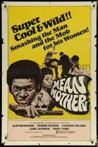 6f1074 MEAN MOTHER 1sh 1973 smashing the man & the mob for his women, Gray Morrow artwork!