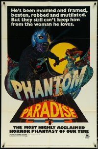 6f1150 PHANTOM OF THE PARADISE revised 1sh 1974 Brian De Palma, different artwork by Richard Corben!
