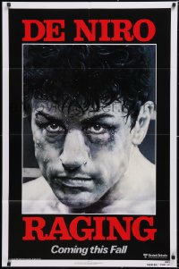 6f1168 RAGING BULL advance 1sh 1980 Hagio art of Robert De Niro, Martin Scorsese boxing classic!
