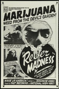 6f1177 REEFER MADNESS 1sh R1970s teens & marijuana, the weed from the Devil's garden!