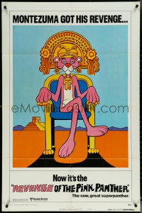 6f1183 REVENGE OF THE PINK PANTHER style B advance 1sh 1978 Blake Edwards, Aztec cartoon art!