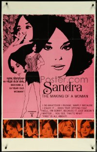 6f1202 SANDRA 1sh 1970 how does an 18 year old girl become a 19 year old woman, rare!