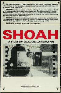 6f1221 SHOAH 1sh 1985 Claude Lanzmann's World War II documentary about the Holocaust!