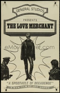 6f0299 LOVE MERCHANT 23x35 special poster 1965 Joseph Sarno, a spectacle of decadence, rare!
