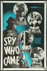 6f1237 SPY WHO CAME 1sh 1969 the keyhole expose of blackmail with sex the payoff, ultra rare!