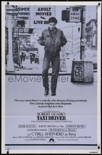 6f1278 TAXI DRIVER int'l 1sh 1976 image of Robert De Niro walking in New York City, Martin Scorsese!