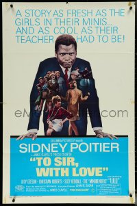 6f1306 TO SIR, WITH LOVE 1sh 1967 Sidney Poitier, Geeson, directed by James Clavell!