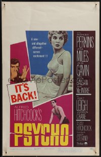 6f0098 PSYCHO WC R1965 sexy half-dressed Janet Leigh, Anthony Perkins, Alfred Hitchcock, rare!