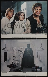 6f0614 STAR WARS 8 color 11x14 stills 1977 George Lucas classic, 770021 with slugs style!