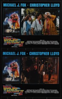 6f0540 BACK TO THE FUTURE II 8 LCs 1989 Michael J. Fox & Christopher Lloyd, Struzan border art!