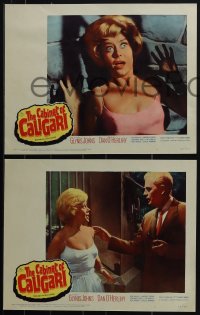 6f0548 CABINET OF CALIGARI 8 LCs 1962 written by Robert Bloch, terrified Glynis Johns!