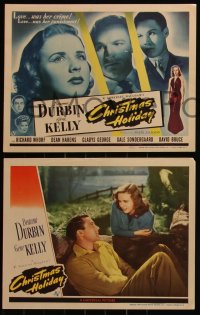 6f0549 CHRISTMAS HOLIDAY 8 LCs 1944 Deanna Durbin, Gene Kelly, from W. Somerset Maugham story!