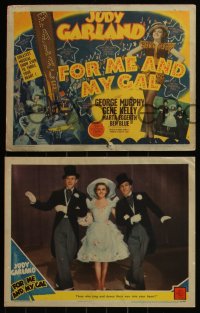 6f0563 FOR ME & MY GAL 8 LCs 1942 Judy Garland, Gene Kelly, Hirschfeld title card art, complete set!