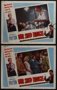 6f0677 FOUR SIDED TRIANGLE 3 LCs 1953 Hammer, Barbara Payton lived two amazing lives!