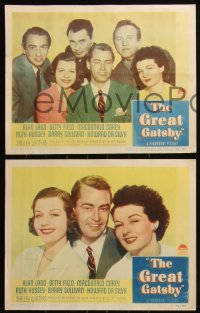 6f0637 GREAT GATSBY 7 LCs 1949 great images of Alan Ladd, Betty Field & Ruth Hussey!