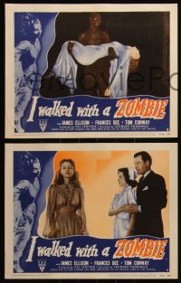 6f0584 I WALKED WITH A ZOMBIE 8 LCs R1952 Lewton & Tourneur, Tom Conway & sexy Frances Dee!