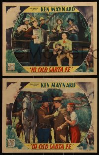 6f0639 IN OLD SANTA FE 7 LCs 1934 cowboy Ken Maynard, Gene Autry shown in his 1st movie in one!