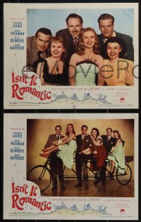 6f0589 ISN'T IT ROMANTIC 8 LCs 1948 Veronica Lake, Mona Freeman, Mary Hatcher, Billy De Wolfe!