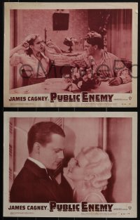 6f0679 PUBLIC ENEMY 3 LCs R1954 William Wellman, w/ classic scene with James Cagney and Mae Clarke!