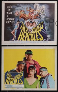 6f0624 THREE STOOGES MEET HERCULES 8 LCs 1961 Moe Howard, Larry Fine & Joe DeRita with Samson Burke!