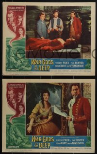 6f0628 WAR-GODS OF THE DEEP 8 LCs 1965 Vincent Price, Tab Hunter, Tomlinson, gorgeous Susan Hart!