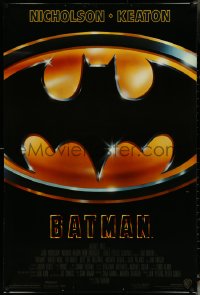 6g0768 BATMAN style C 1sh 1989 directed by Tim Burton, cool image of Bat logo!