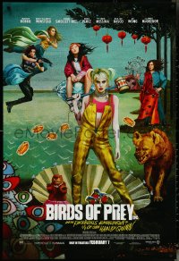 6g0775 BIRDS OF PREY advance DS 1sh 2020 Margot Robbie as Harley Quinn, great surreal artwork!