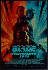 6g0777 BLADE RUNNER 2049 advance DS 1sh 2017 great montage image with Harrison Ford & Ryan Gosling!